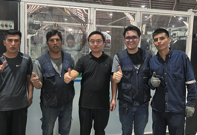 South America customer group photo